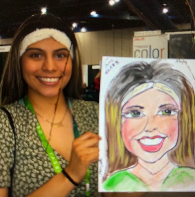 Caricatures on rocks or paper for events and parties